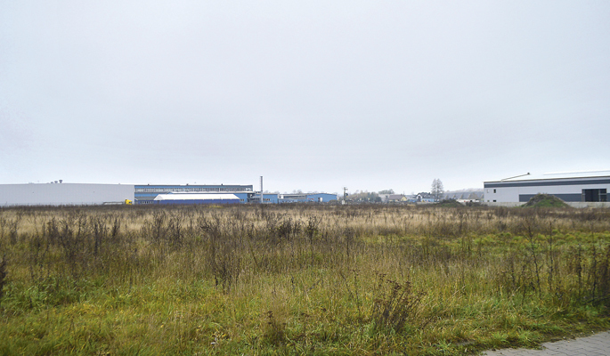 Fabryka styropianu w parku przemysłowym