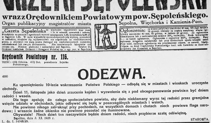 Święto Niepodległości w 1928 r.