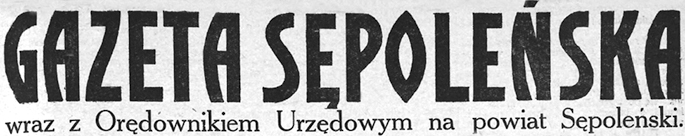 90 lat  temu „Gazeta Sępoleńska” pisała