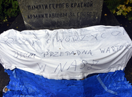 Prowokacja na cmentarzu
