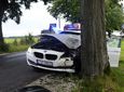 BMW na drzewie