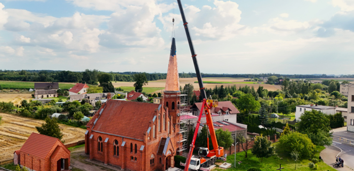 Kościół w Sośnie ma nową wieżę