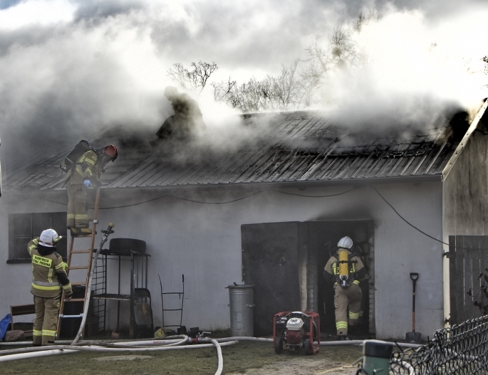 Pożar w zagrodzie