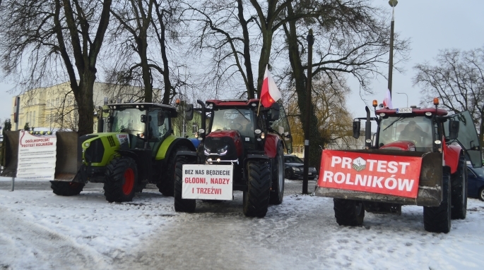 Tak rolnicy witali ministra