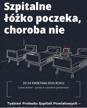 Czarny protest Szpitala Powiatowego w Więcborku
