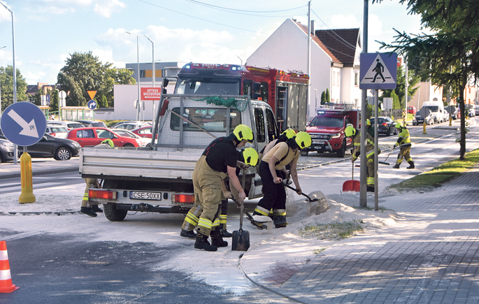 W Więcborku spadł śnieg