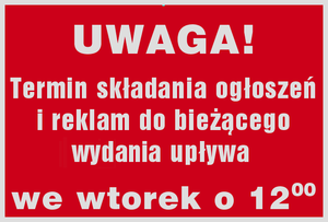 Czwartek 30 lipca 2026 r. Wydanie 30 (1791)
