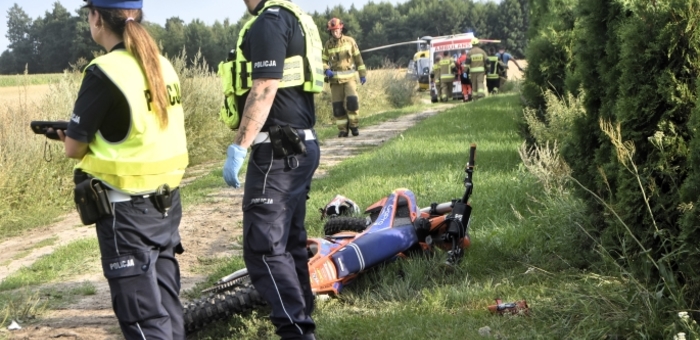 Zderzenie motocyklistów